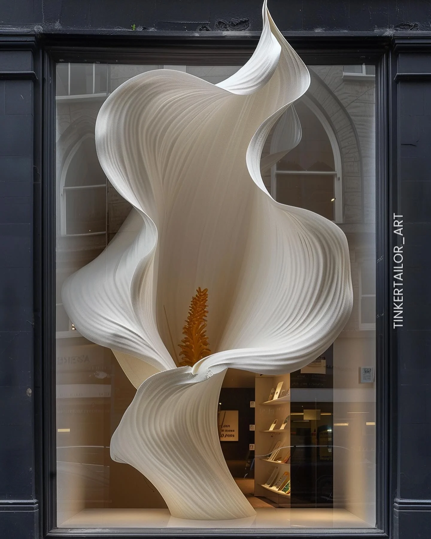 White calla lily inspired facade